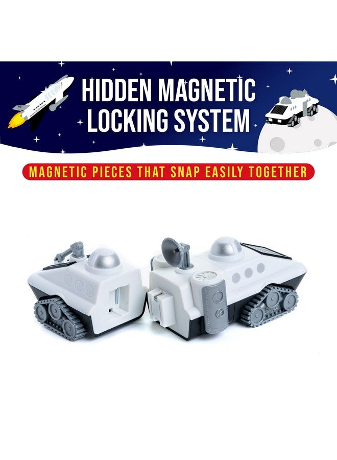 POPULAR PLAYTHINGS Magnetic Mix or Match Vehicles, Space, White, Standard - Image 4