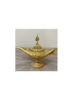 ba9ma Aladdin's lamp incense burner gold color *Design: Aladdin paint puts, Mother's Day gift, Ramadan, Eid  - Image 1