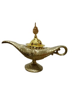 ba9ma Aladdin's lamp incense burner gold color *Design: Aladdin paint puts, Mother's Day gift, Ramadan, Eid  - Image 4