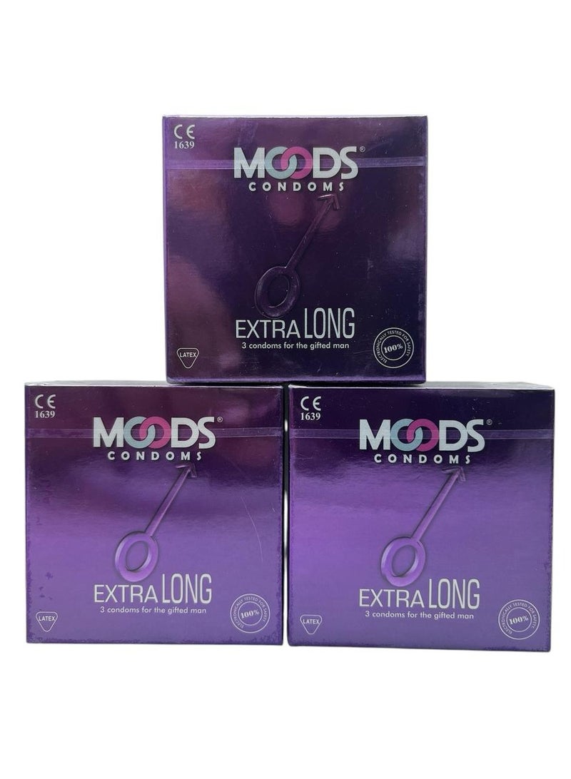 MOODS EXTRA LONG 3p PACK OF 3 - Image 1
