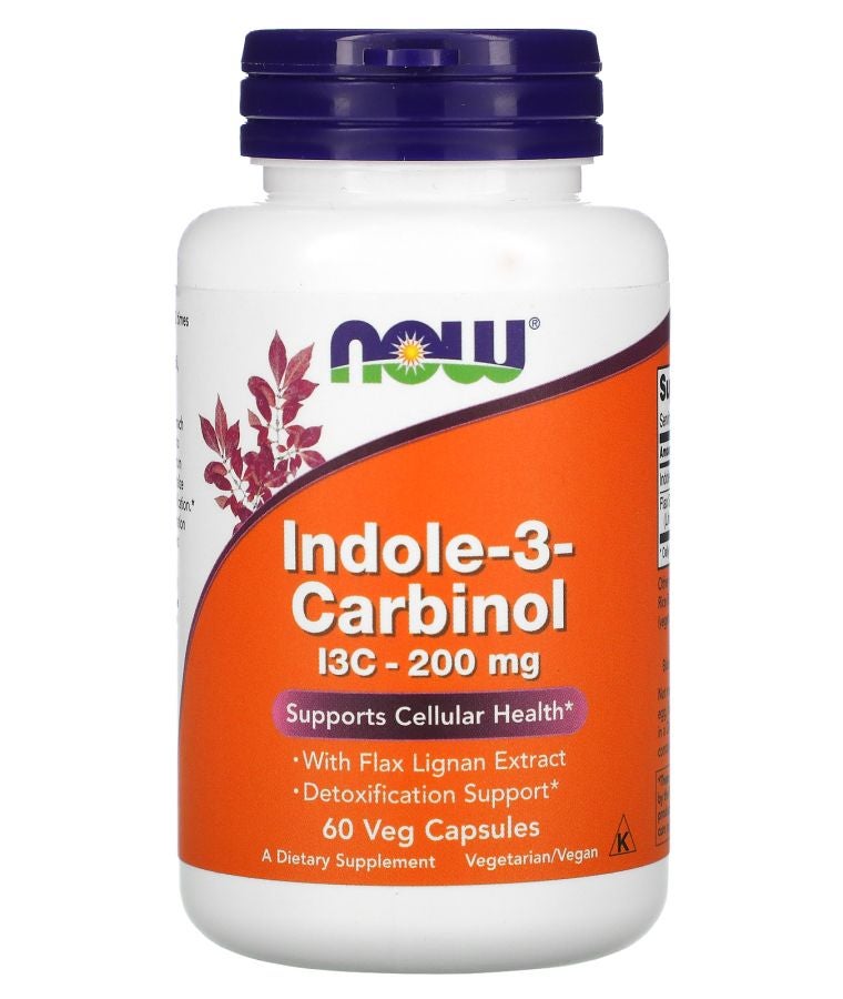 now Indole-3-Carbinol 200 mg 60 Veg Capsules