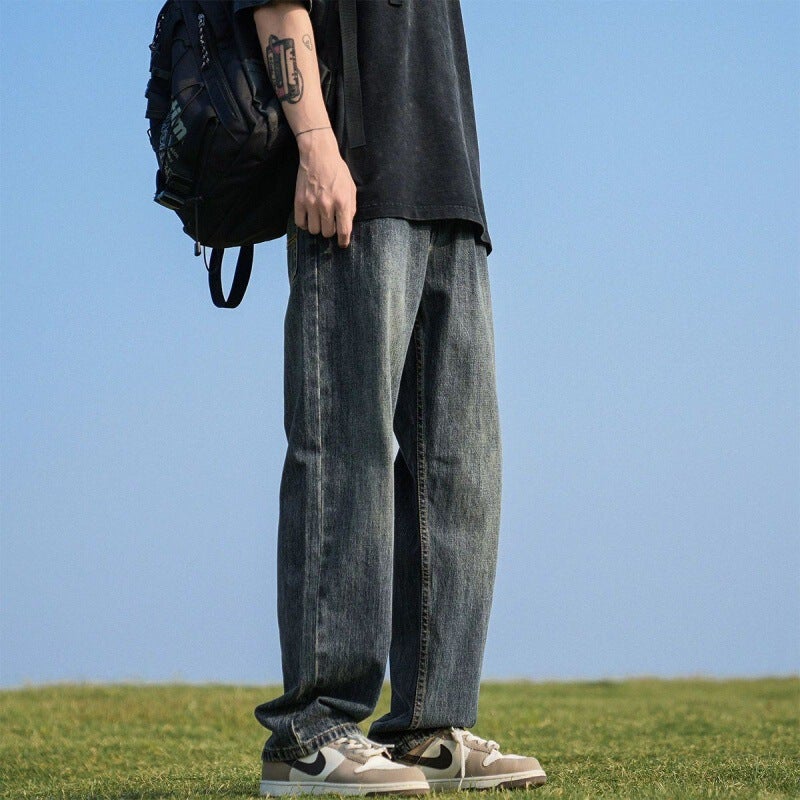 Unisex Casual Daily Denim Jeans - Image 3