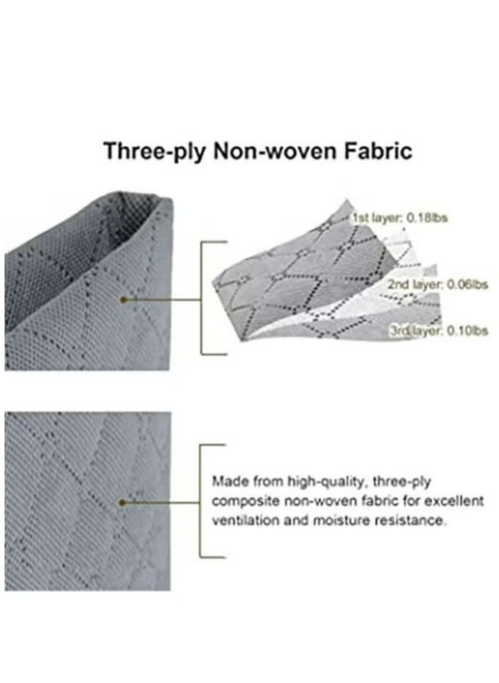 5 large storage bags, clothes storage box, foldable closet organizer storage container with durable handle, thick fabric, suitable for blankets quilts clothes bedding 90L.