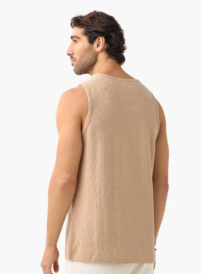 Iconic Iconic Textured Sleeveless T-shirt