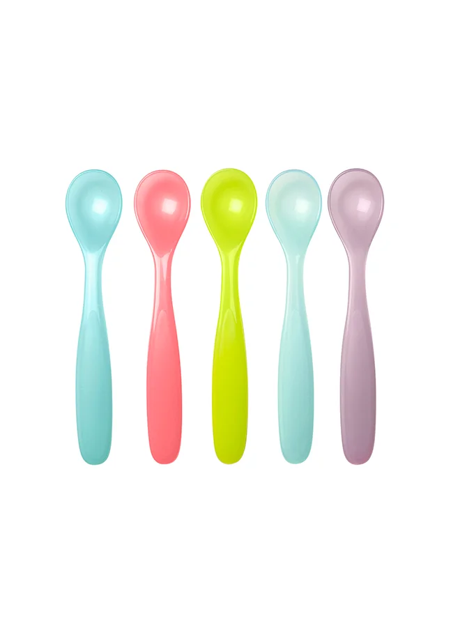 بادابيول Flexible Spoons X5, Easy Grip, Lightweight, Bpa-Free, Multicolor