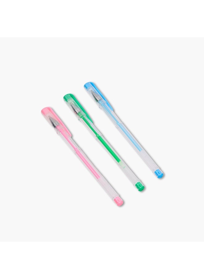 LIFESTYLE Stationery Set-Panda Print-Includes Notebook. Stickers & Pens-- (Paper) Blue&Pink \ 22X21X1.8 - Image 4