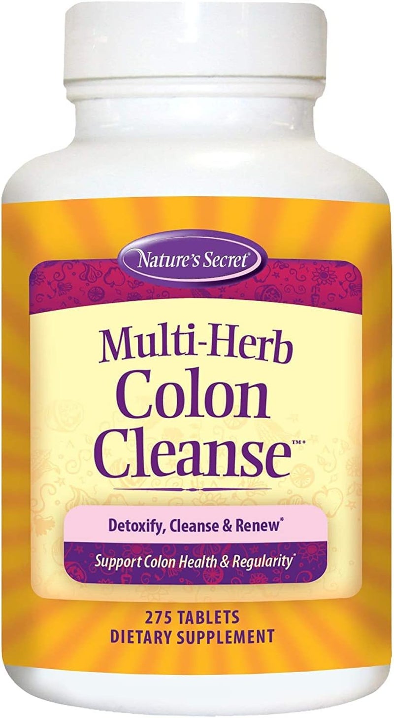 Natures Secret تنظيف القولون متعدد الألياف من ناتشرز سيكريت 275 قرص 3 عبوات - Image 1