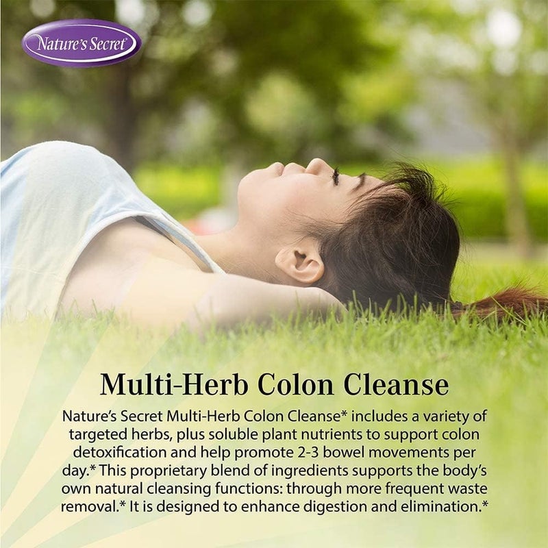 Natures Secret تنظيف القولون متعدد الألياف من ناتشرز سيكريت 275 قرص 3 عبوات - Image 3