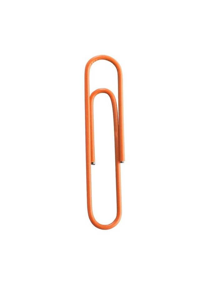 JAM Paper Colorful Jumbo Paper Clips Large 2 Inch Orange Paperclips 75 Pack  - Image 4