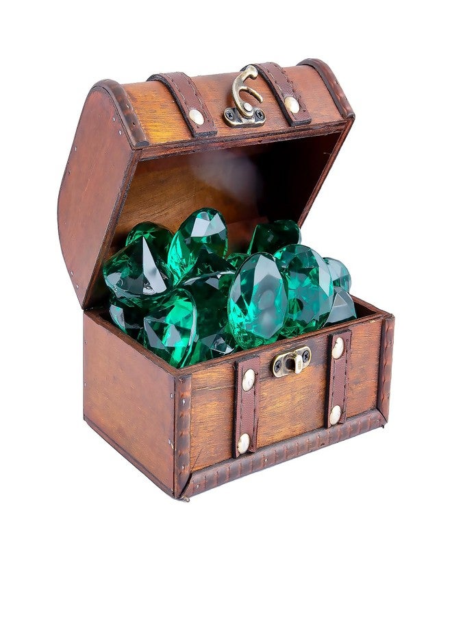 Niceup 26PCS Fake Emeralds Green Gemstones Plastic Acrylic Diamond Gems Toys Big 1.5in Kid Diving Gem Pool Toy Party Decorations Crafts - Image 4