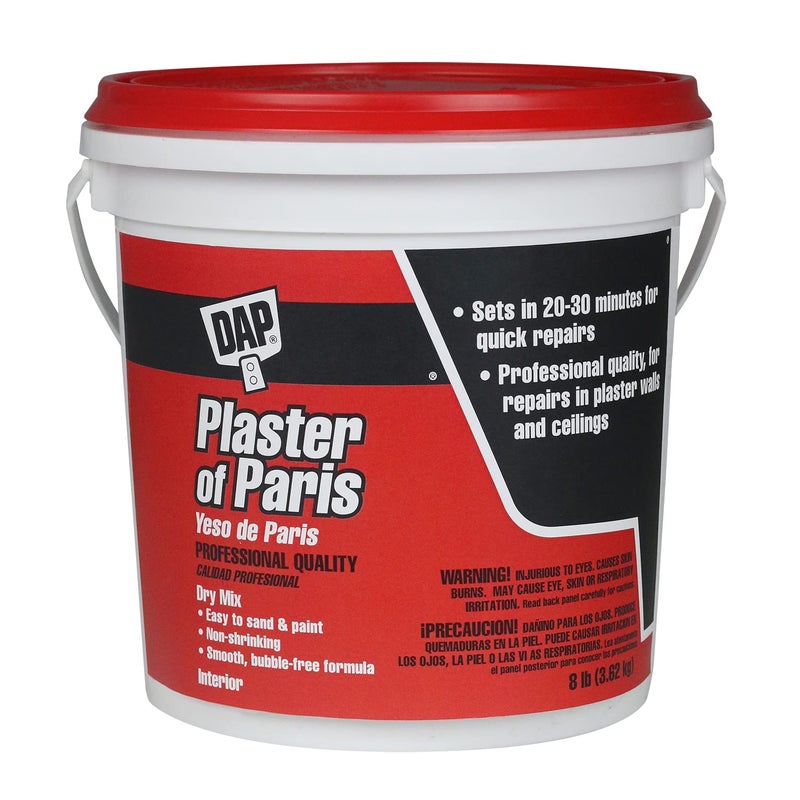 DAP Plaster of Paris (Dry Mix), White, 8 Lb Tub (7079810310) - Image 1