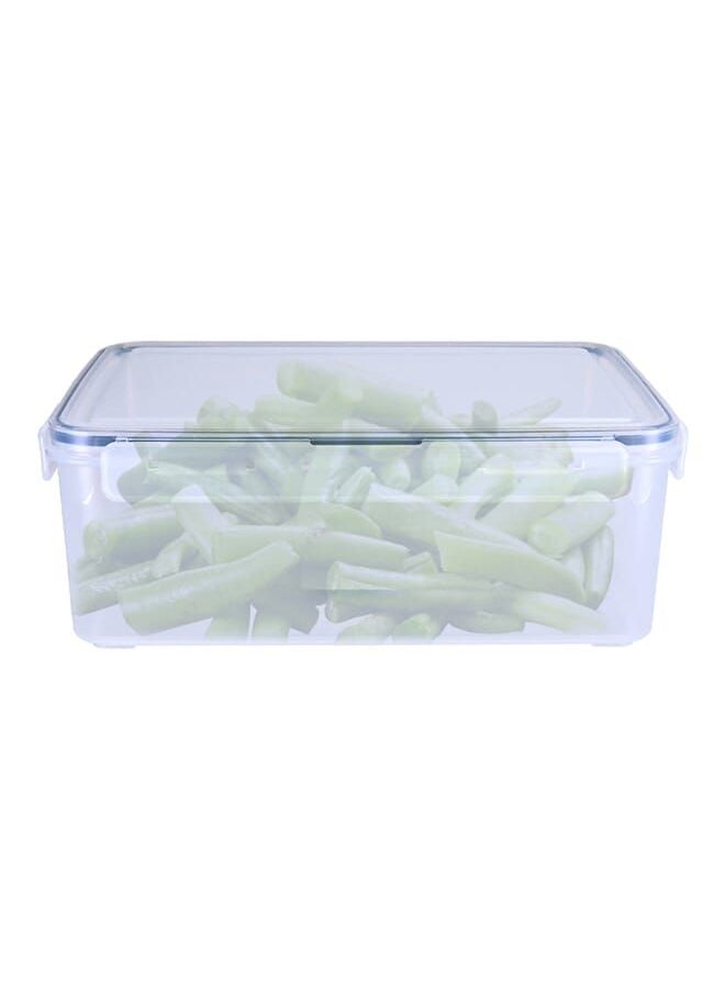Alsaif Gallery Transparent Rectangular Plastic Food Container 4300 Ml  - Image 1