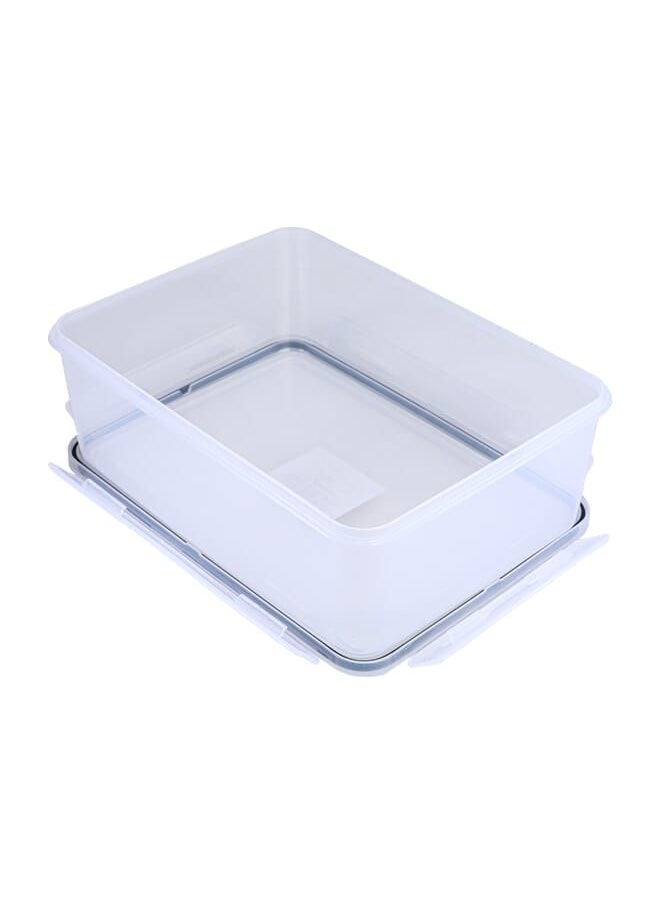 Alsaif Gallery Transparent Rectangular Plastic Food Container 4300 Ml  - Image 3