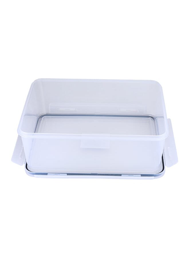 Alsaif Gallery Transparent Rectangular Plastic Food Container 4300 Ml  - Image 4