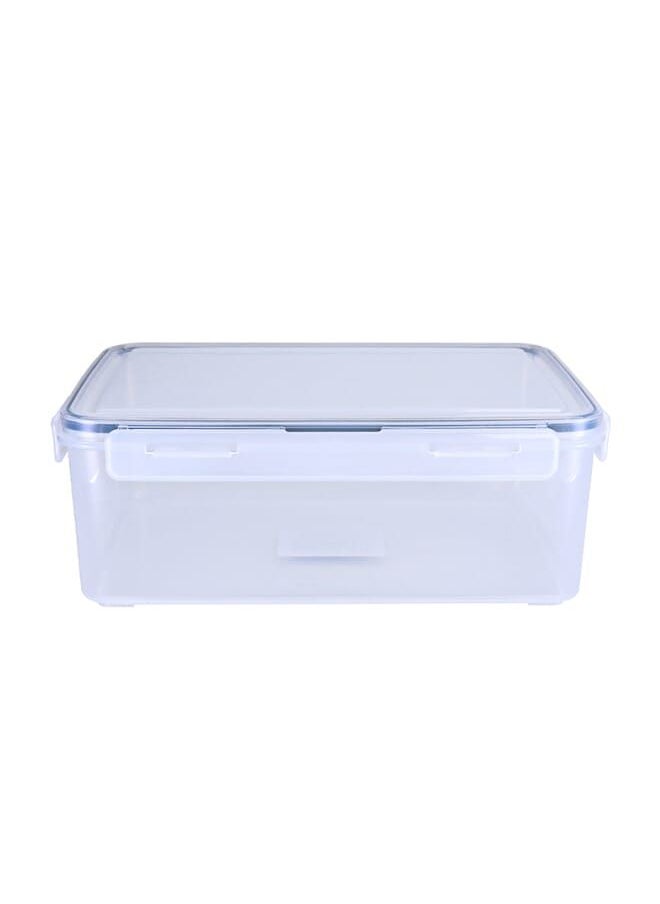 Alsaif Gallery Transparent Rectangular Plastic Food Container 4300 Ml  - Image 2