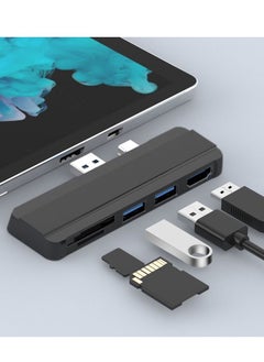 SYOSI Surface Pro 4 5 6 USB 3.0 Hub/Docking Station, Takya USB 3.0x3 Hub Adapter, SD & TF/Micro SD Memory Card Reader, Mini DP to 4K HDMI Special Design for Microsoft Surface Pro 4th/ 5th/ 6th Gen  - Image 2