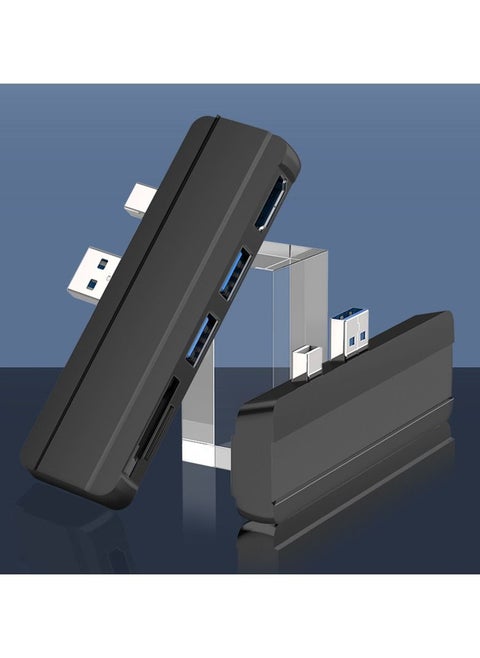 Surface Pro 4 5 6 USB 3.0 Hub/Docking Station, Takya USB 3.0x3 Hub Adapter, SD & TF/Micro SD Memory Card Reader, Mini DP to 4K HDMI Special Design for Microsoft Surface Pro 4th/ 5th/ 6th Gen