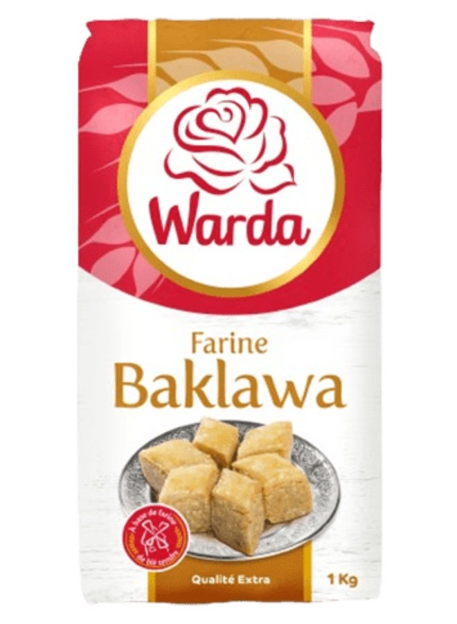 WARDA Farine Baklawa | 1kg | Fine Pastry Flour for Baklava & Traditional Desserts