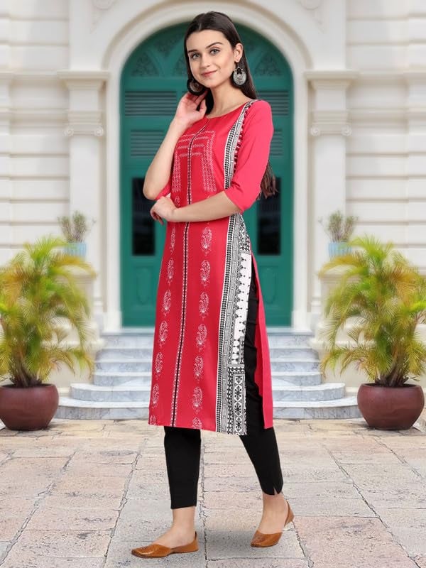 Tee Projekt Printed Crepe Kurti for Women ll Modern Kurtis: for The Trendy You (Pack of 6) - Image 5