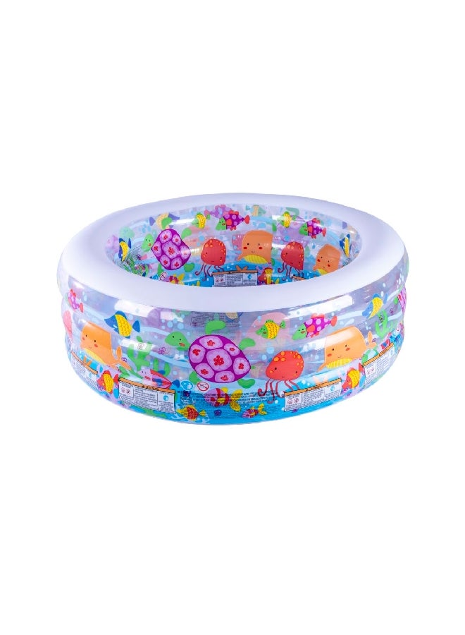 INTEX Inflatable Round Aquarium Kiddie Pool Multicolour 60 x 22 Inch 58480 - Image 2