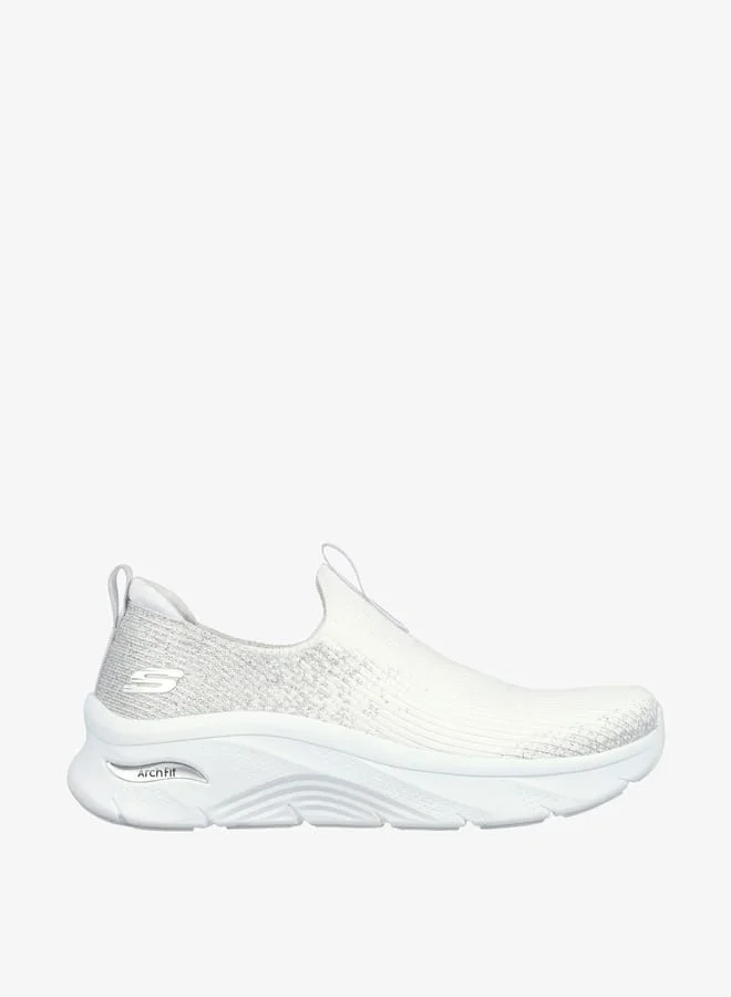 SKECHERS Women's Logo Detail Slip-On Sports Shoes
