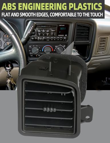 HONFQP Dash AC Air Vent Shale Dashboard Instrument Panel Compatible with Chevrolet Chevy Avalanche Silverado Tahoe Suburban/GMC Sierra Yukon 1999-2006 /Cadillac Escalade 2002-2006 Replaces 10368830 R 1 PCS - Image 4