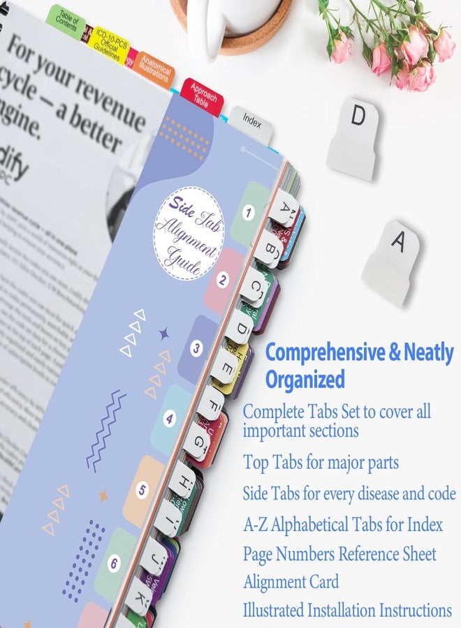 Ubenic Index Tabs for ICD-10-PCS 2026-AAPC Version, Upgraded Complete Book Tabs Set (Book not Included), Color-Coded Tabs for Every Chapter with Code Ranges, Laminated & Waterproof & Repositionable - Image 2