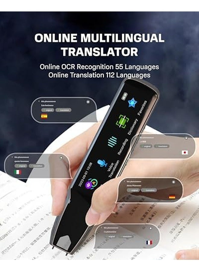 سكاي تاتش قلم ترجمة لذوي عُسر القراءة – يدعم 112 لغة، ترجمة فورية للنصوص والصوت عبر تقنية التعرف البصري على الحروف (OCR)، قارئ بدون إنترنت، تصميم مدمج، مثالي للمهنيين والطلاب والتعلم والاجتماعات. - Image 2
