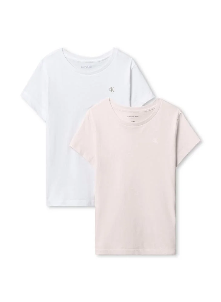 كالفن كلاين جينز 2-Pack Monogram Slim T-Shirts