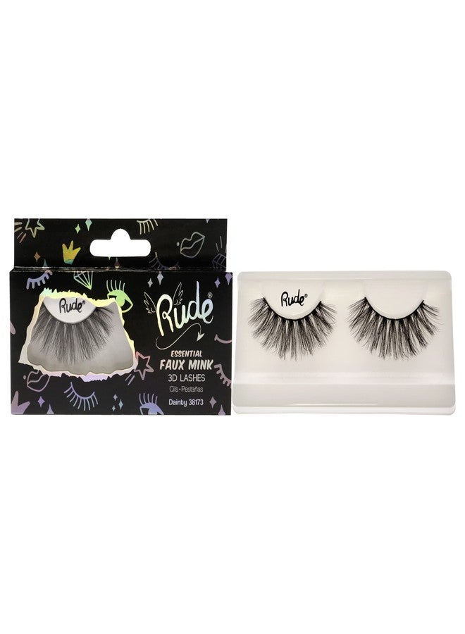 Rude Cosmetics Essential Faux Mink 3D Lashes - Dainty Pair Women 1 Pc - Image 1