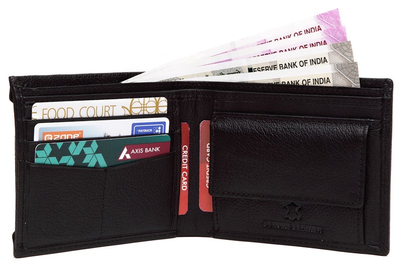 WildHorn Leather Wallet for Men (Obsidian Black) - Image 5