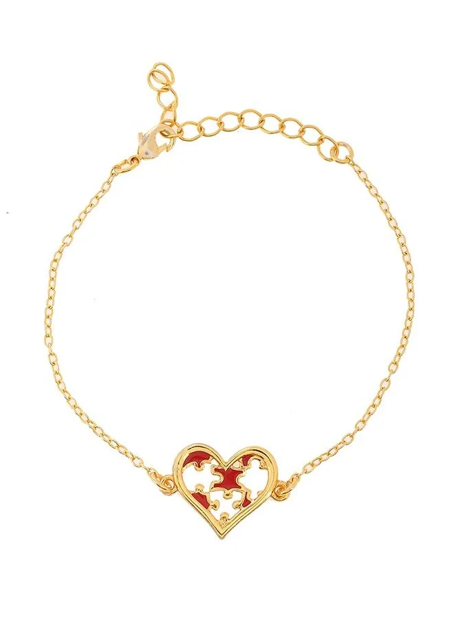 VOYLLA Valentine's Day Collection Jigsaw Heart Bracelet