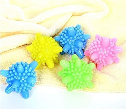 OTIPORTER 10 Pcs Silicone Lint Remover Cleaning Balls Reusable Washing Machine Ball for AntiWinding Clothes Deep Cleaning 4 Pcs Washing Machine Hair Filter Cleaning Bag Washing Machine 6 Dryer Ball - Image 3