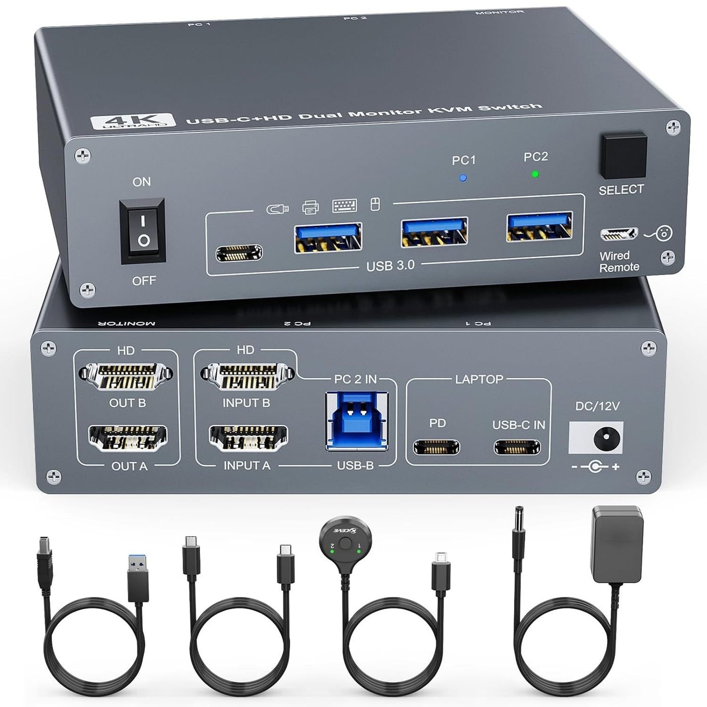 kceve Kceve Kvm Switch usbc 100W ZB0926979F2BE2ECA16A2Z