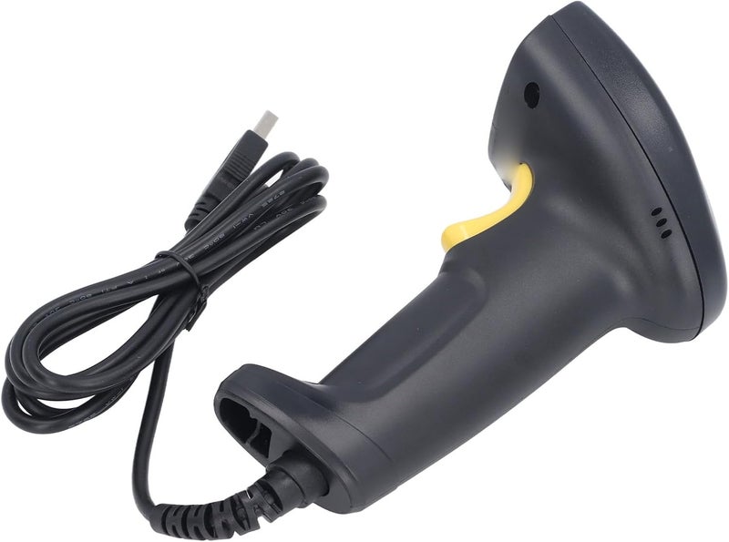 Barcode Scanner, Automatic Fast 1D 2D CMOS Sensor Wired Handheld Barcode Scanner, UPC Reader with USB Plug and Play for Warehouse Library Supermarket Retail Logistics - Image 4