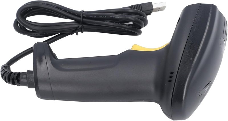 Barcode Scanner, Automatic Fast 1D 2D CMOS Sensor Wired Handheld Barcode Scanner, UPC Reader with USB Plug and Play for Warehouse Library Supermarket Retail Logistics - Image 2