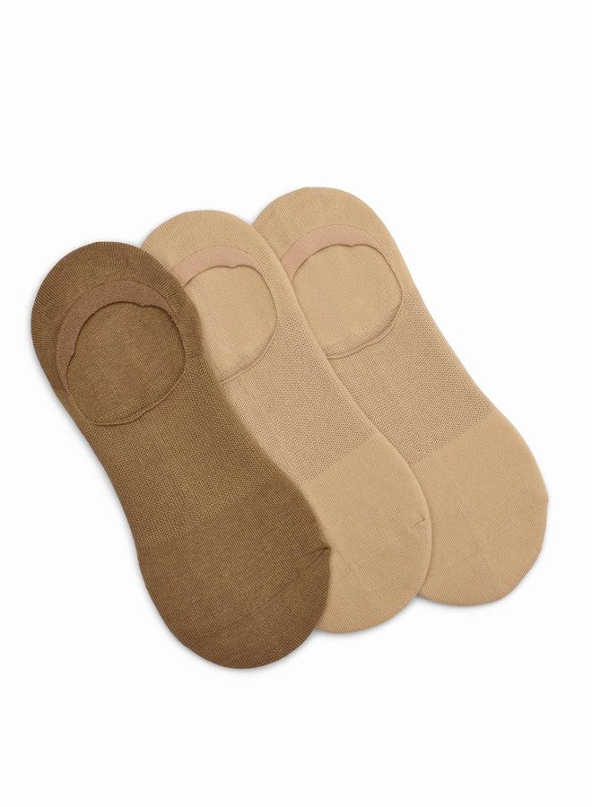 HUE جوارب قطنية نسائية من HUE، عبوة من 3 أزواج، ألوان محايدة، مقاس واحد - Image 2