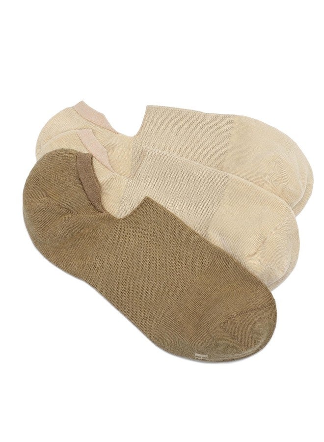 HUE جوارب قطنية نسائية من HUE، عبوة من 3 أزواج، ألوان محايدة، مقاس واحد - Image 3