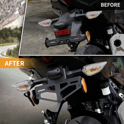 VEISUTOR Fender Eliminator Kit for Ninja 500 License Plate Bracket License Plate Holder Tail Tidy for Kawasaki Ninja 500 2024 2025 Accessories - Image 3