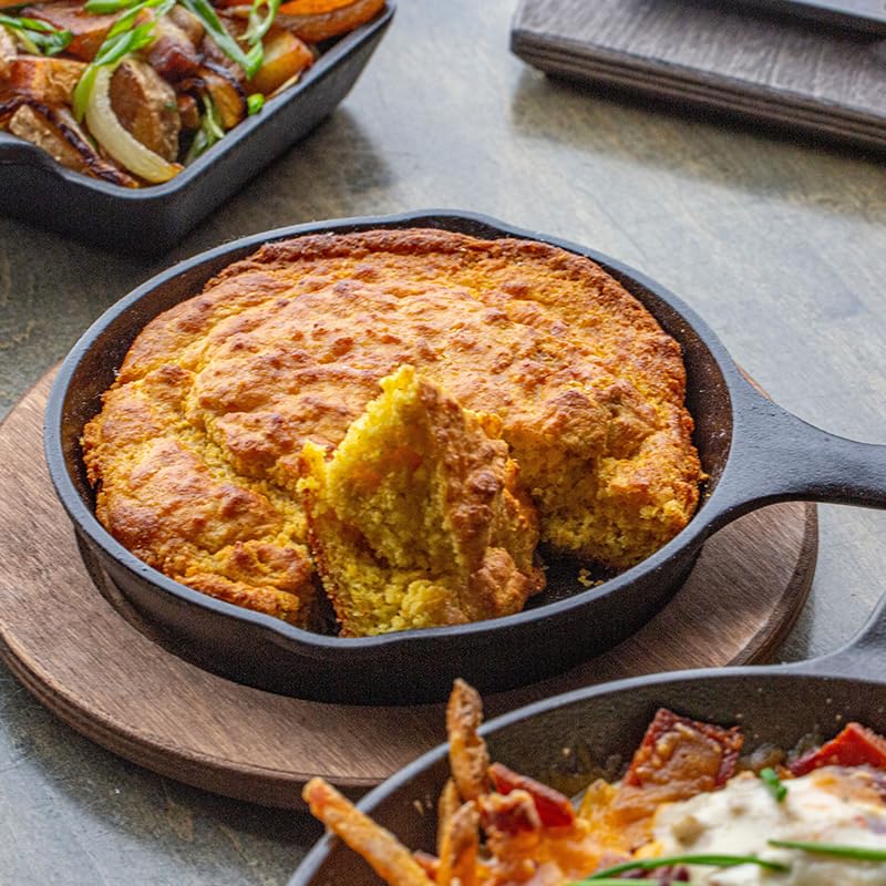 Lodge Seasoned Cast Iron Skillet - PFAS-Free, Non-Toxic Cookware - Use with an Oven, Stove, Grill, or Campfire - Naturally Non-Stick & Oven Safe - 6.5 Inches - Image 2