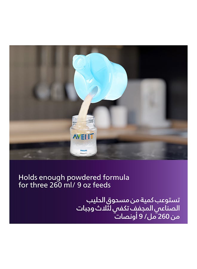 Philips Avent BPA-free Material Milk Powder Dispenser With Rotating Cap, Removable Inner Sections- Blue - Image 5