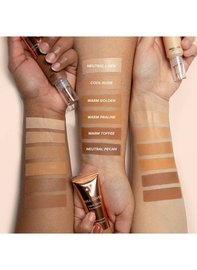 Absolute New York Full Cover Liquid Matte Foundation (Neutral Linen)  - Image 3