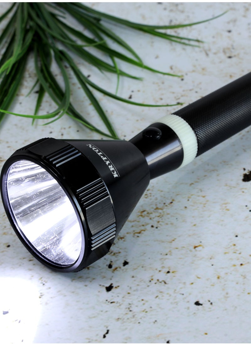 KRYPTON High Power Rechargeable LED Flashlight with Battery  - Image 4