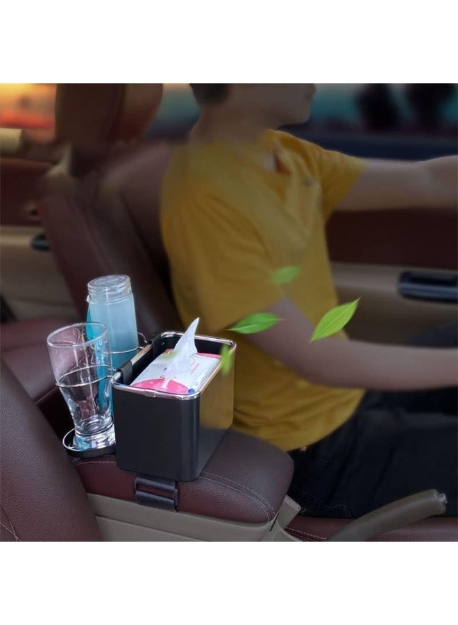 UShop U-Shop Car Armrest Storage Box & Seat Organizer – Tissue Holder with Cup Holder; Multifunctional Car Organizer for Water, Coffee, Drinks, Paper Towels, and Mobile Phones. - Image 4