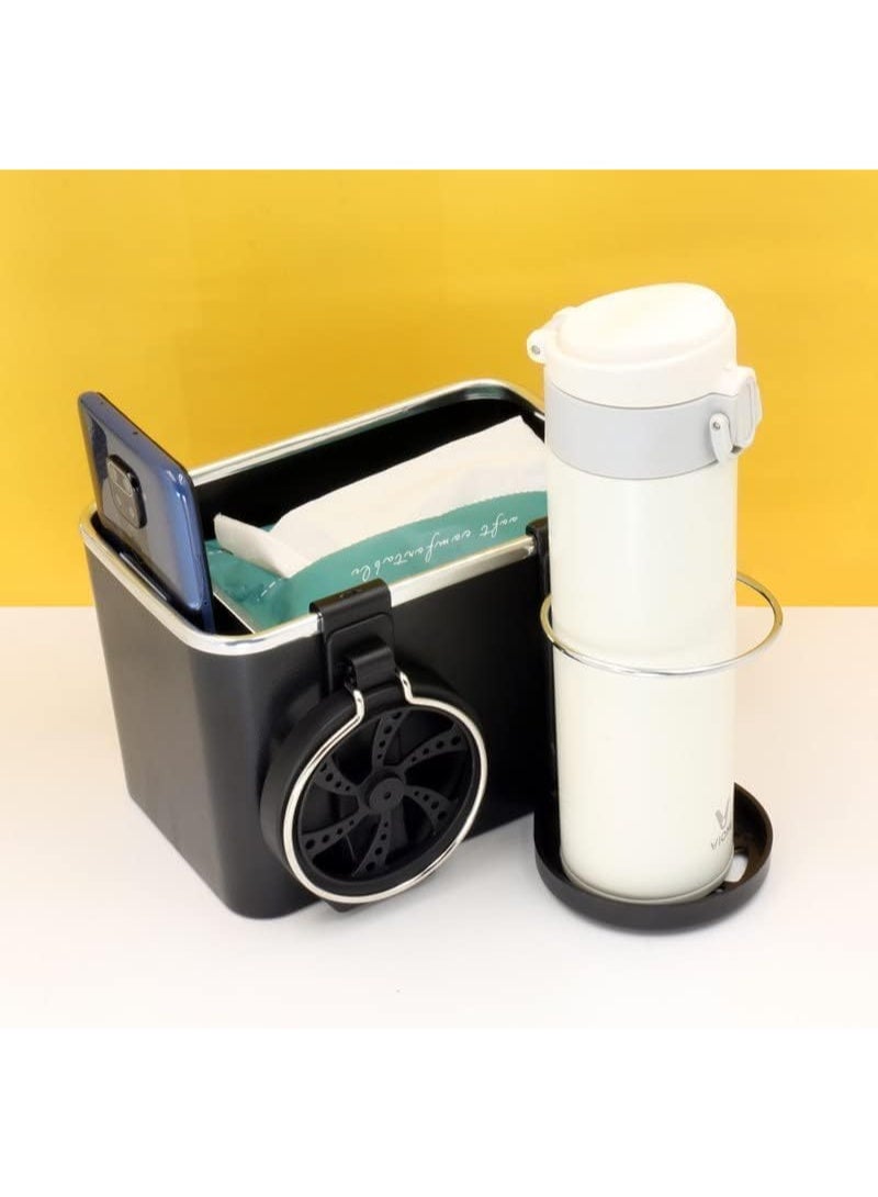 UShop U-Shop Car Armrest Storage Box & Seat Organizer – Tissue Holder with Cup Holder; Multifunctional Car Organizer for Water, Coffee, Drinks, Paper Towels, and Mobile Phones. - Image 5