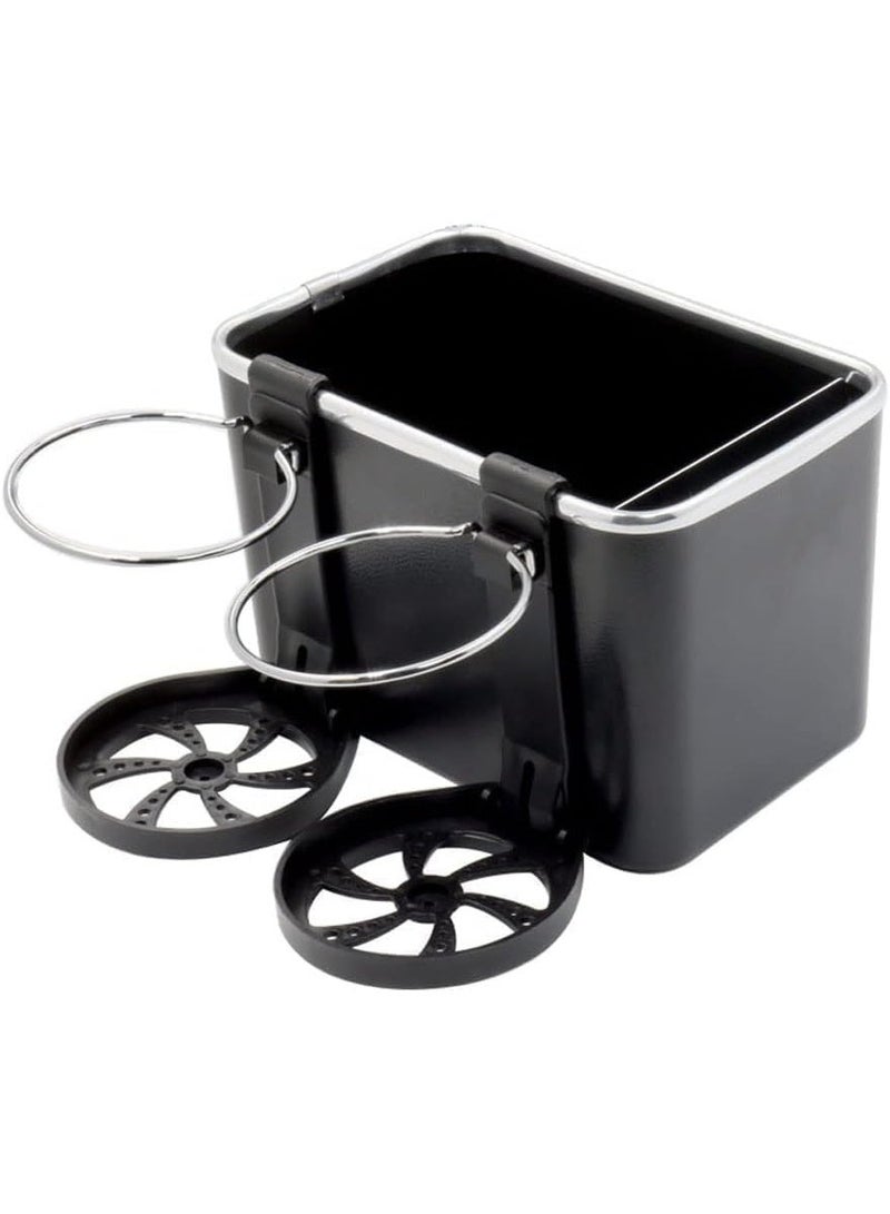 UShop U-Shop Car Armrest Storage Box & Seat Organizer – Tissue Holder with Cup Holder; Multifunctional Car Organizer for Water, Coffee, Drinks, Paper Towels, and Mobile Phones. - Image 1