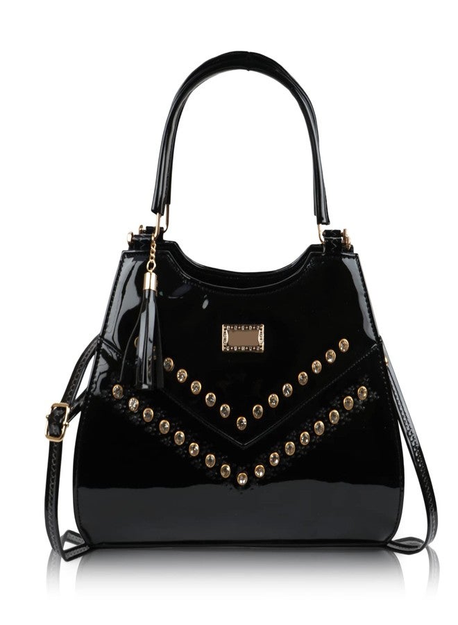 ROLEXO Synthetic Leather Elegant Unique Design Trendy Fancy Classy Adjustable Top Handle Handheld Daytrip Women Handbag - Image 1