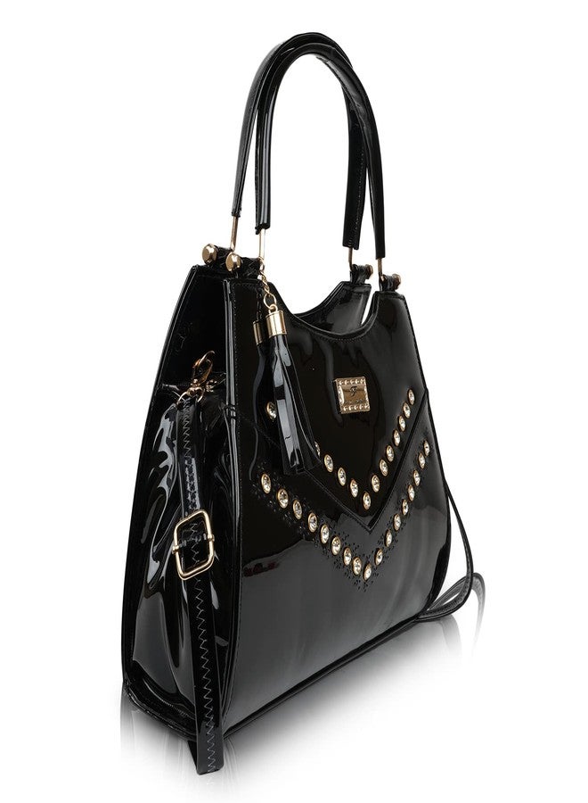 ROLEXO Synthetic Leather Elegant Unique Design Trendy Fancy Classy Adjustable Top Handle Handheld Daytrip Women Handbag - Image 2