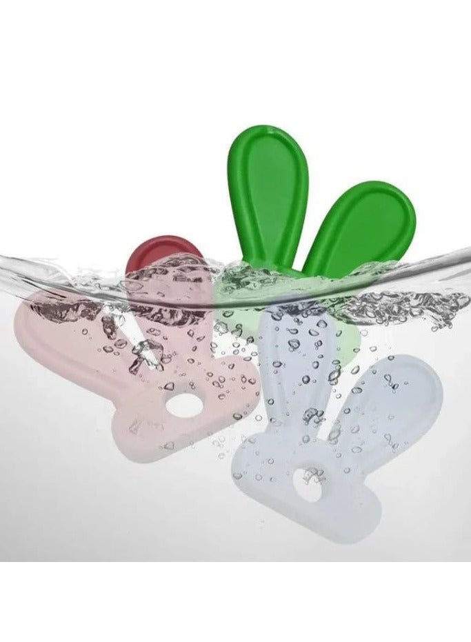 لعبة هاتف موسيقى للأطفال مع هاتف محاكاة عضاضة للرضع لعبة تعليمية مبكرة للأطفال بتصميم أرنب(برتقالي) - Image 5