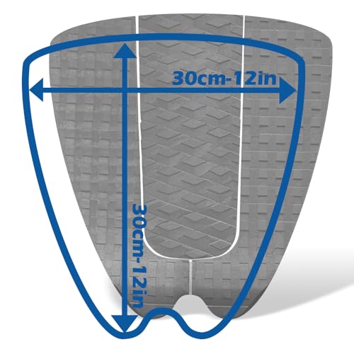 YERGOFE Surfboard Traction Pad - Black Surf Traction Pad, Foam Pro Surf Grip for Shortboard - Image 3